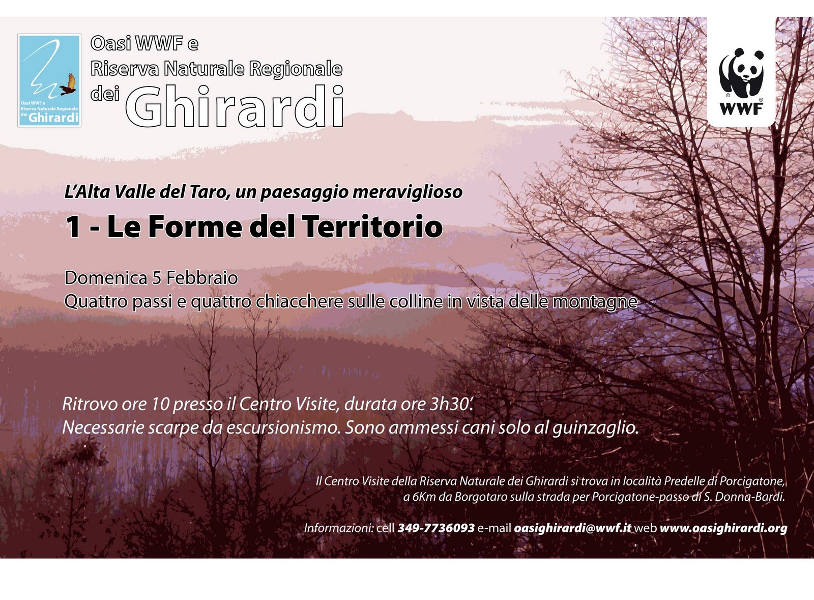 5 febbraio escursione Le Forme del Territorio