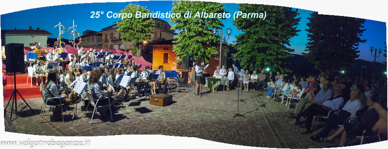 25° Corpo Bandistico di Albareto (Parma) cartolina 1