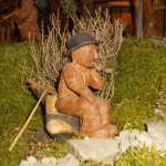 Presepe Natale 2012 se fosse Nato a Montegroppo (25) vecchio su tronchetto (u vecciu su zuchettu)