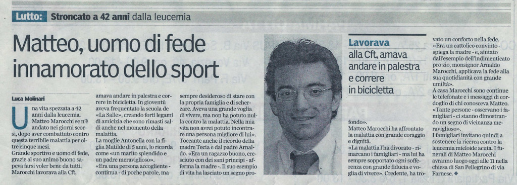 Articolo Matteo Marocchi 01-12-2012