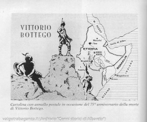 Bottego Vittorio cartina Archivio Cenni storici di Albareto