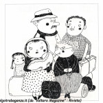 Un' illustrazione all'interno del libro dei bambini bercetesi