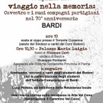Bardi 2014-04-14 locandina "Viaggio nella memoria: Cavestro e i suoi compagni partigiani nel 70° anniversario"