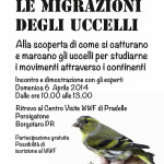Oasi WWF dei Ghirardi Le migrazioni degli uccelli 06-04-2014