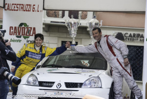 1° Classificato equipaggio numero 105 - P. Valla E. Migliorini Renault Clio S1600 A/S1600