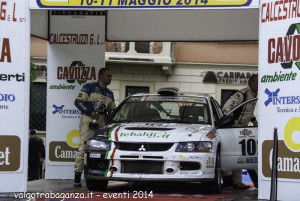 4 ° Classificato equipaggio numero 102 E. Soppa R. Pelle' Mitsubischi Evo IX N/N4