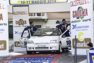 9 ° Classificato equipaggio numero 106 A. Gardini A. De Vincenzi Renault Clio A/A7