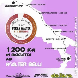 cartina Borgotaro -Cutro per Walter Belli