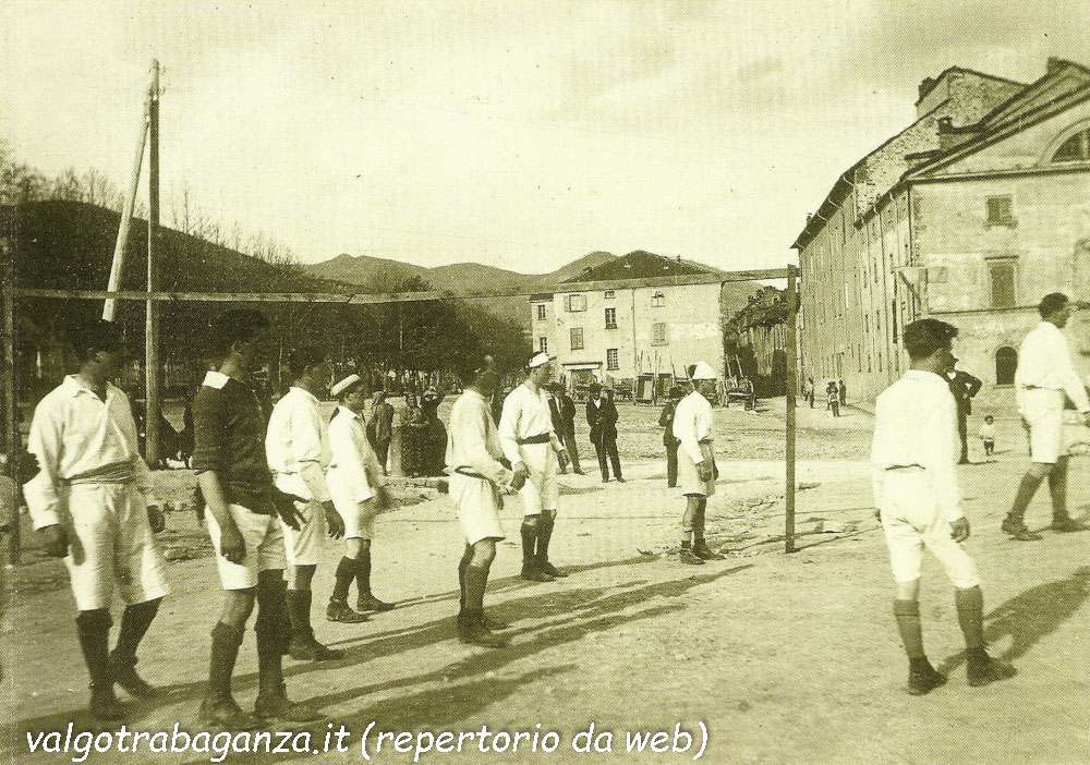 partita di calcio Borgotaro 1918