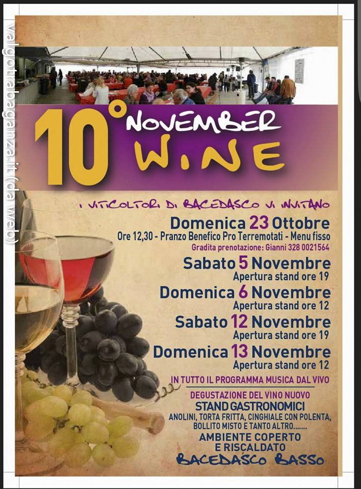 November Wine 10° edizione Festa del vino